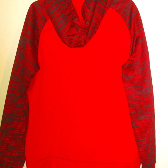 Nike Dri Fit Red Large Athletic Pullover Hoodie - Picture 2 of 3